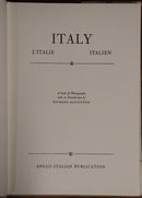 c1961 Italy: A Book Of Photographs Vintage Italian Photographic History Book-2