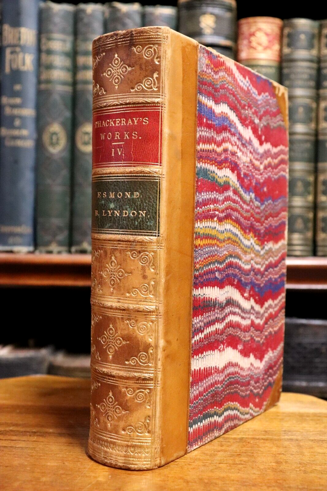 1875 The Works Of WM Thackeray Antique British Fiction & Literature Book