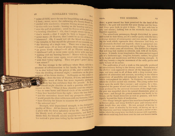 1872 Life Of Friedrich Schiller by Thomas Carlyle Antiquarian Biography Book