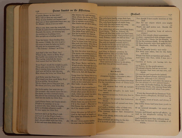 1932 The Poetical Works Of Wordsworth AntiqueEnglish Romantic Poetry Book