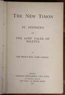 1875 The New Timon by Lord Lytton Antique Poetry & Literature Book-2