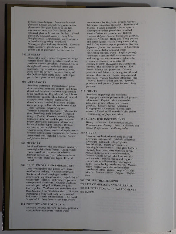 1988 The Connoisseur Encyclopedia Of Antiques Antiques Reference Book