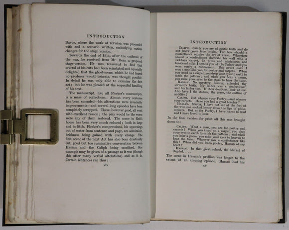 1923 Hassan: A Play In Five Acts by J.E. Flecker Ltd. Ed. Antique Book