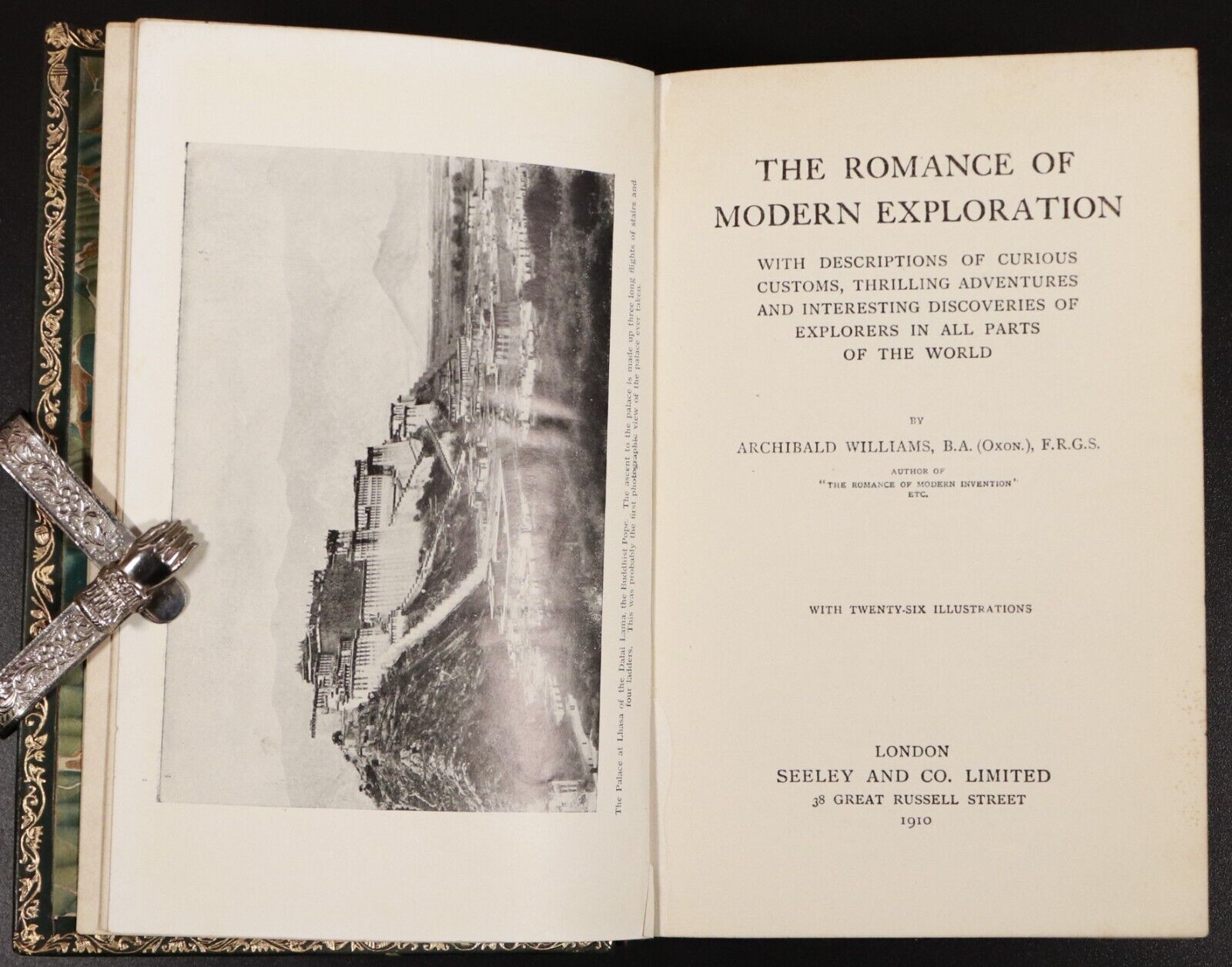 1910 The Romance Of Modern Exploration by A. Williams Antique Exploration Book