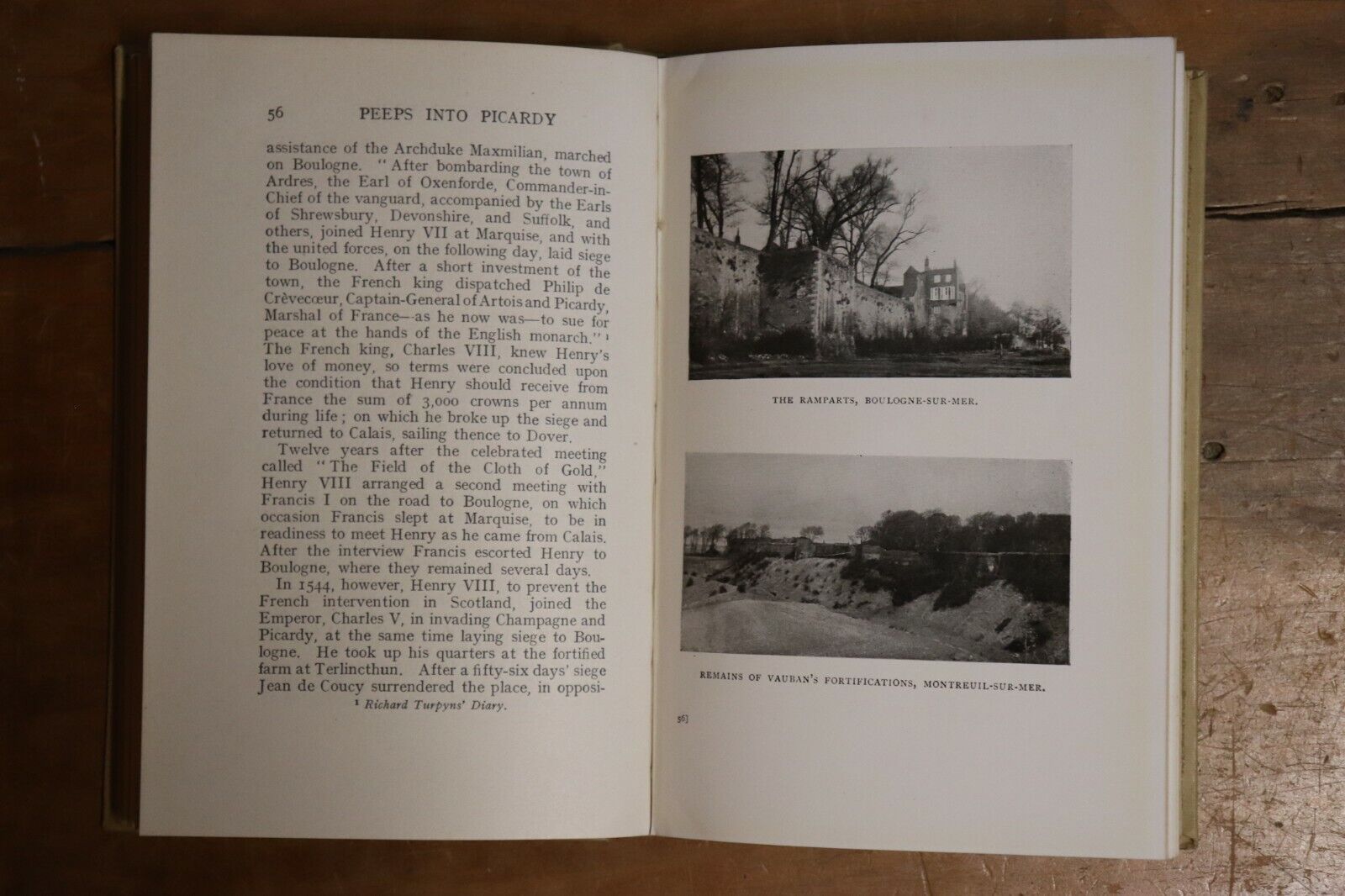 1919 Peeps Into Picardy by WD Craufurd Antique French Travel History Book