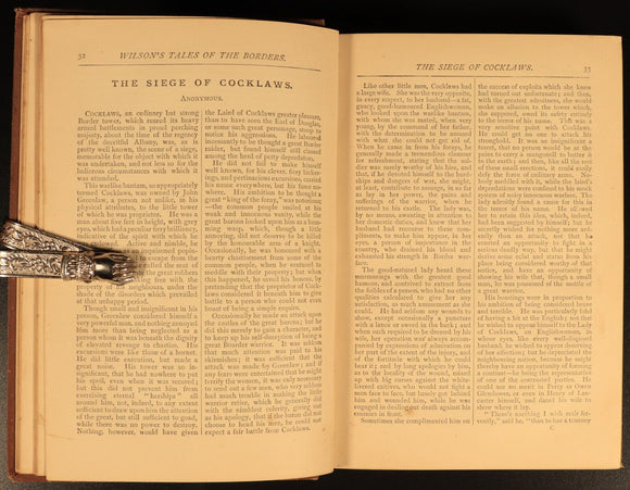 c1885 Wilson's Tales Of The Borders Antique Scottish History Literature Book