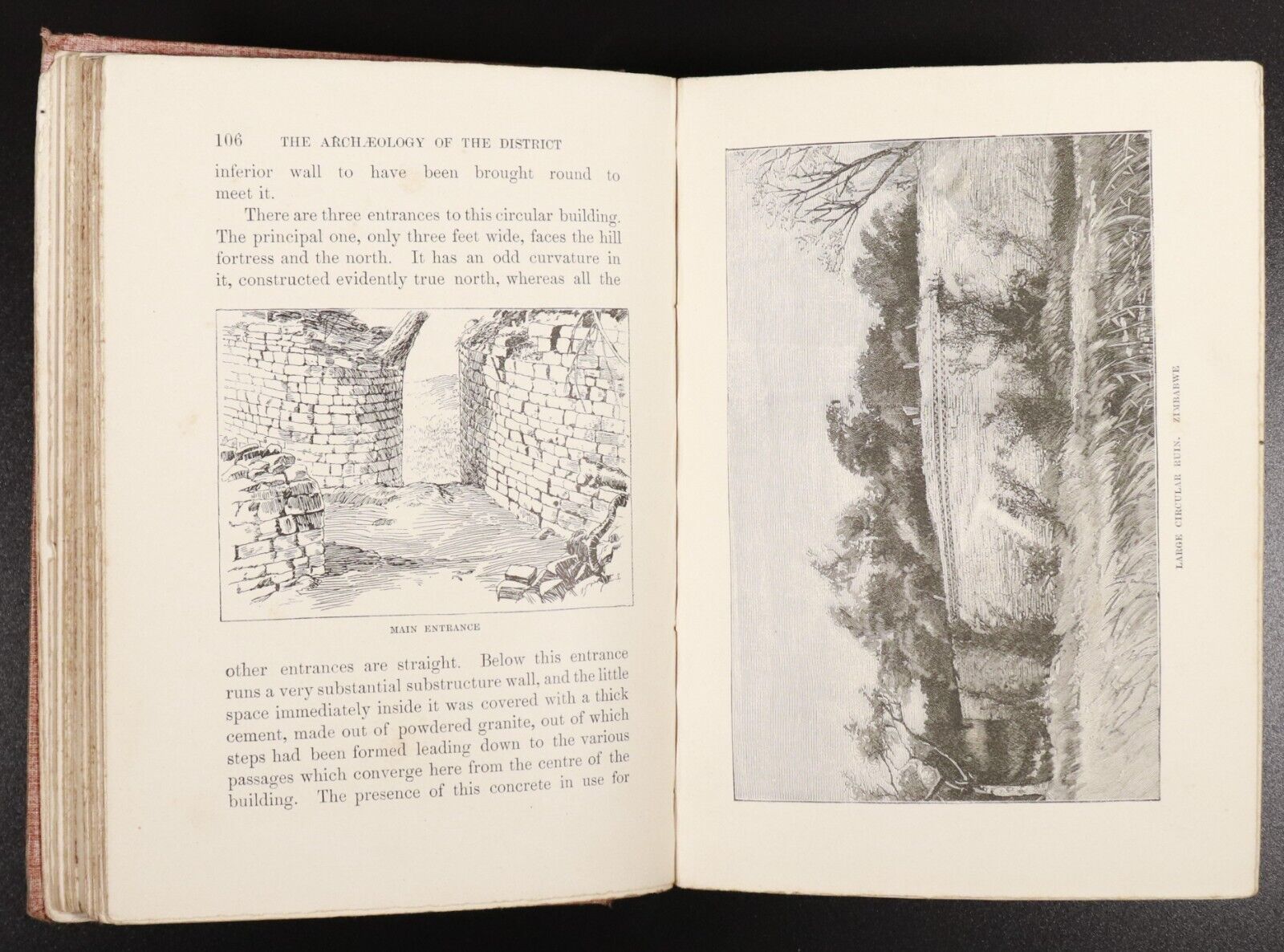 1893 The Ruined Cities Of Mashonaland by J.T. Bent Antique Exploration Book Maps