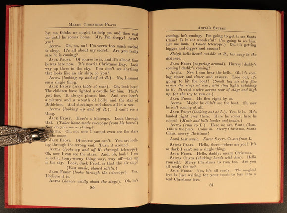 1917 White Christmas & Other Christmas Plays Walter Ben Hare Drama Theatre Book