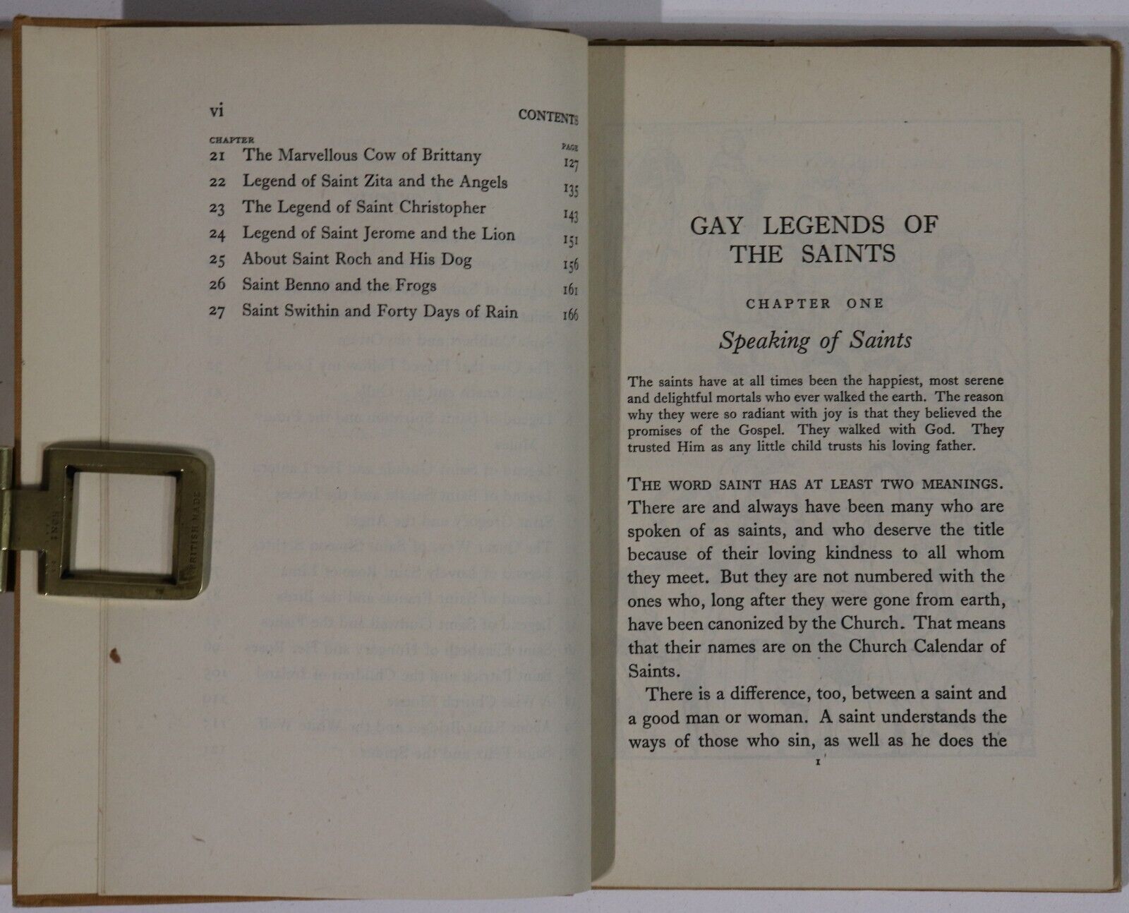 1944 Gay Legends Of The Saints Antique Religious Theology Literature Book