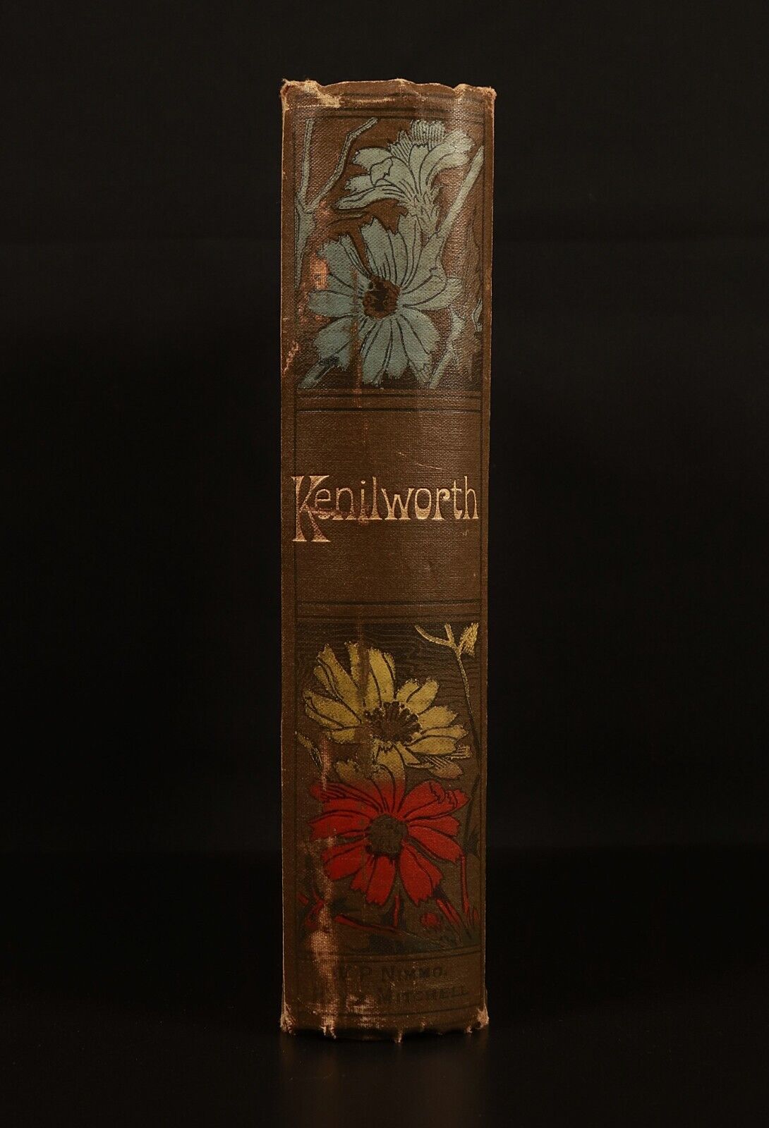 c1895 Kenilworth: A Romance by Walter Scott Antique Fiction Book Waverley Novels - 0