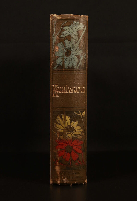 c1895 Kenilworth: A Romance by Walter Scott Antique Fiction Book Waverley Novels