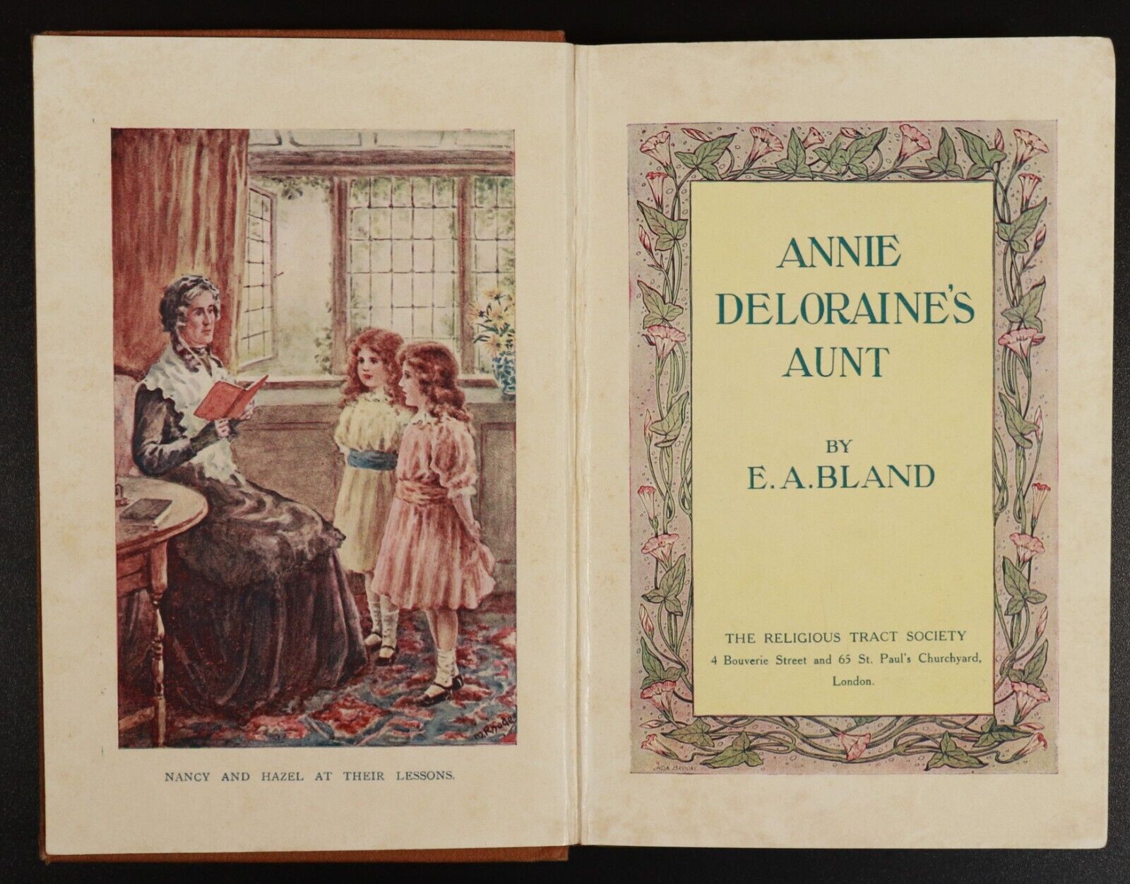 c1910 Annie Deloraine's Aunt by E.A. Bland Antique British Fiction Book RTS - 0