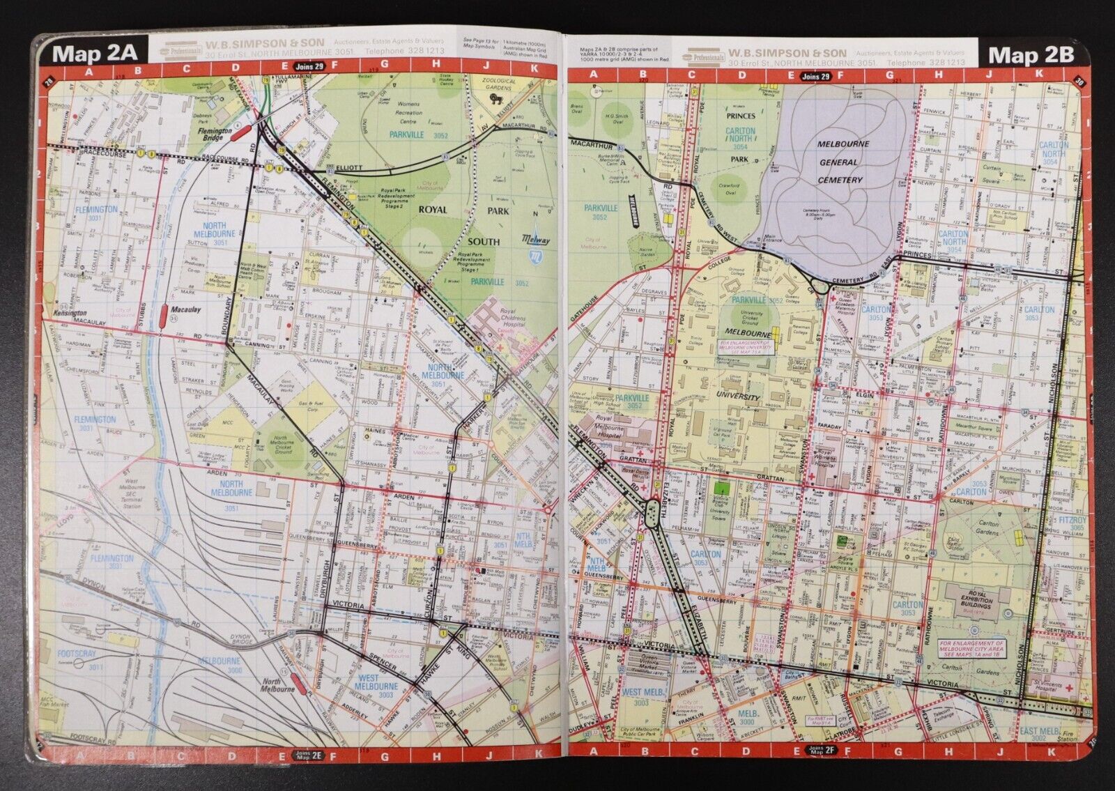 1989 Melway Street Directory Of Greater Melbourne Maps Book Melways Sleeve