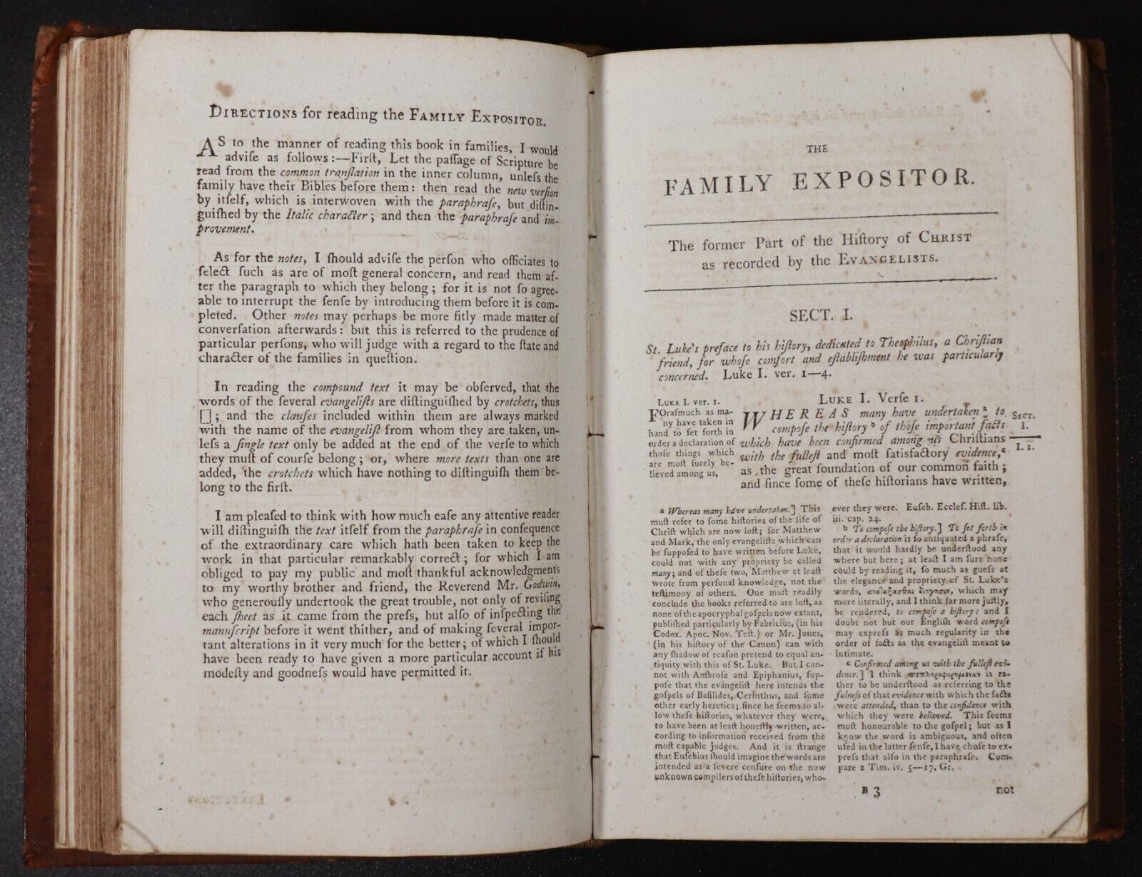 1805 The Family Expositor by P. Doddridge Antiquarian British Theology Book