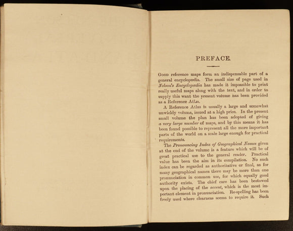 c1914 Nelson Universal Hand Atlas 240 Maps Antique Atlas Book With Index