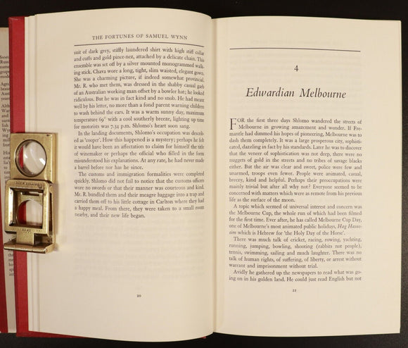 1968 The Fortunes Of Samuel Wynn Zionist Jewish Australian History Book