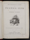 c1880 Pickwick Club & Old Curiosity Shop by Charles Dickens Antique Fiction Book-2