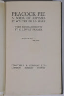 1924 Peacock Pie: Walter De La Mare Limited Ed. Signed by Author Literature Book-3