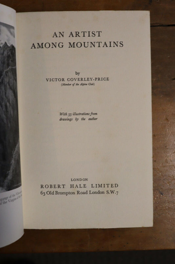 1957 An Artist Among Mountains Victor Coverley Price British Art History Book