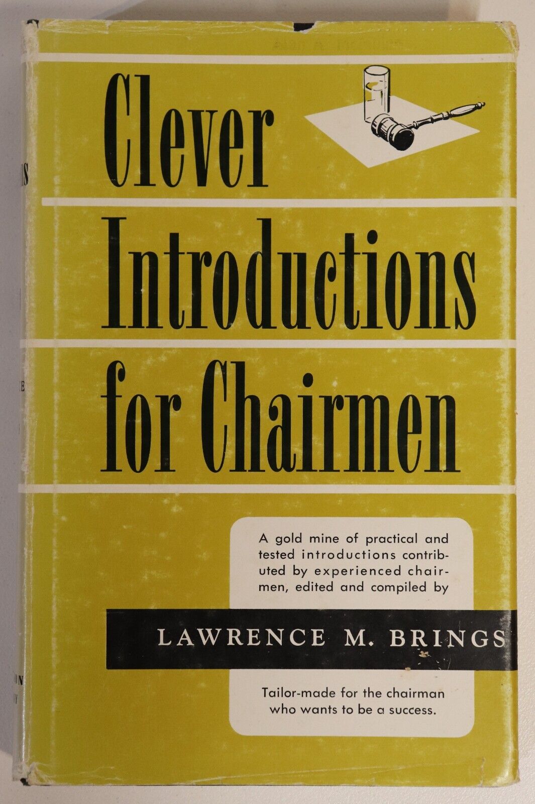 1972 Clever Introductions For Chairmen Vintage Speech Writing Reference Book