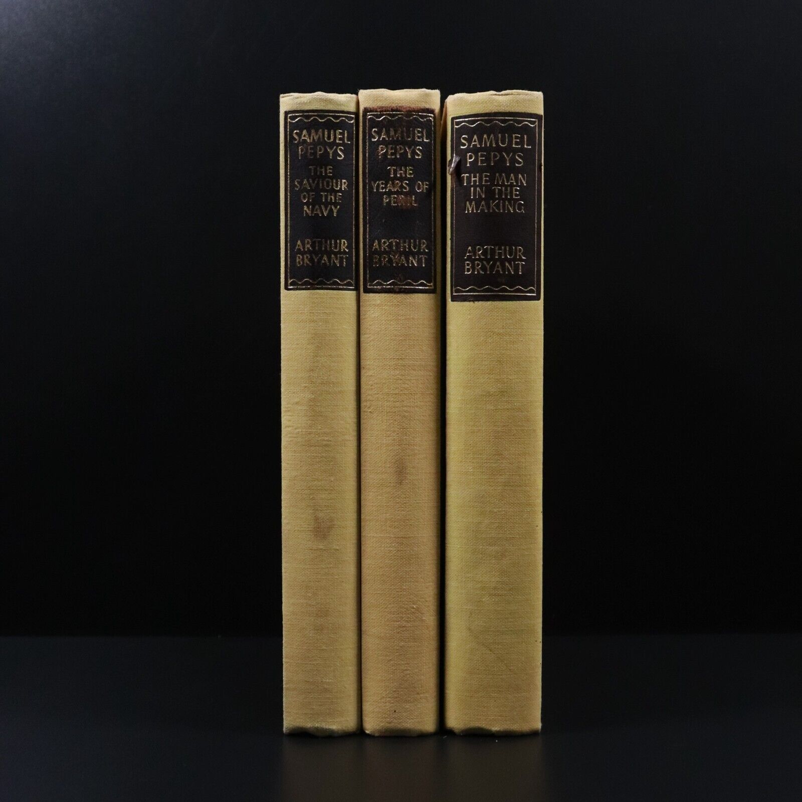 1952 3vol Samuel Pepys by Arthur Bryant British History Books Reprint Society