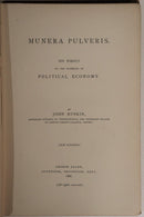 1886 Munera Pulveris by John Ruskin Antique British Political History Book-2