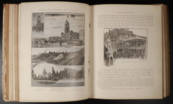 1888 Victoria & Its Metropolis Past Present Antiquarian Australian History Book