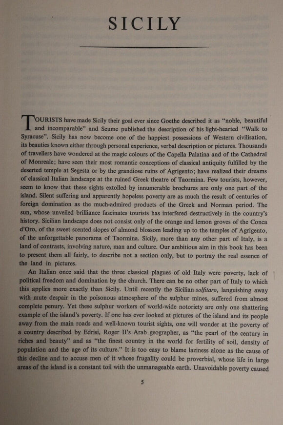 1956 Sicily 169 Photographs H.M. Schwarz Rare Italian Photo History Book