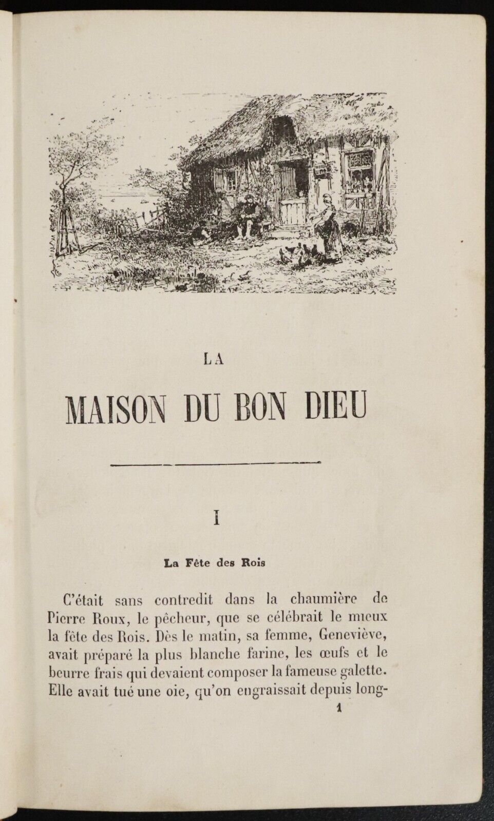 1883 La Maison Du Bon Dieu by Emilie Carpentier French Antique Fiction Book