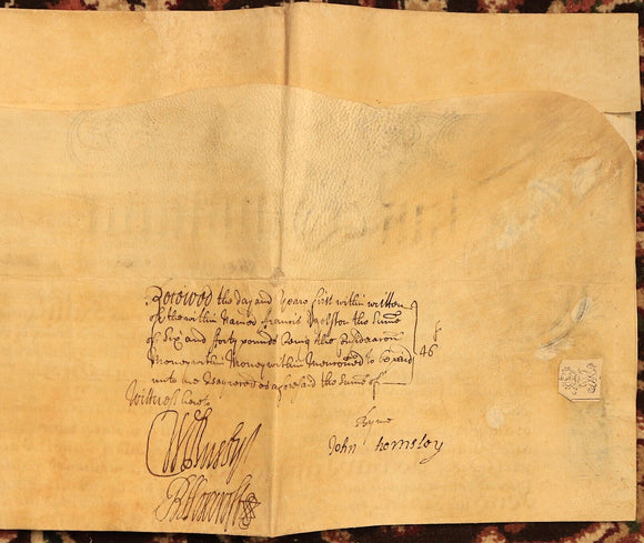 1712 Indenture Conveyance English Legal Document Manuscript Vellum Lease 11th