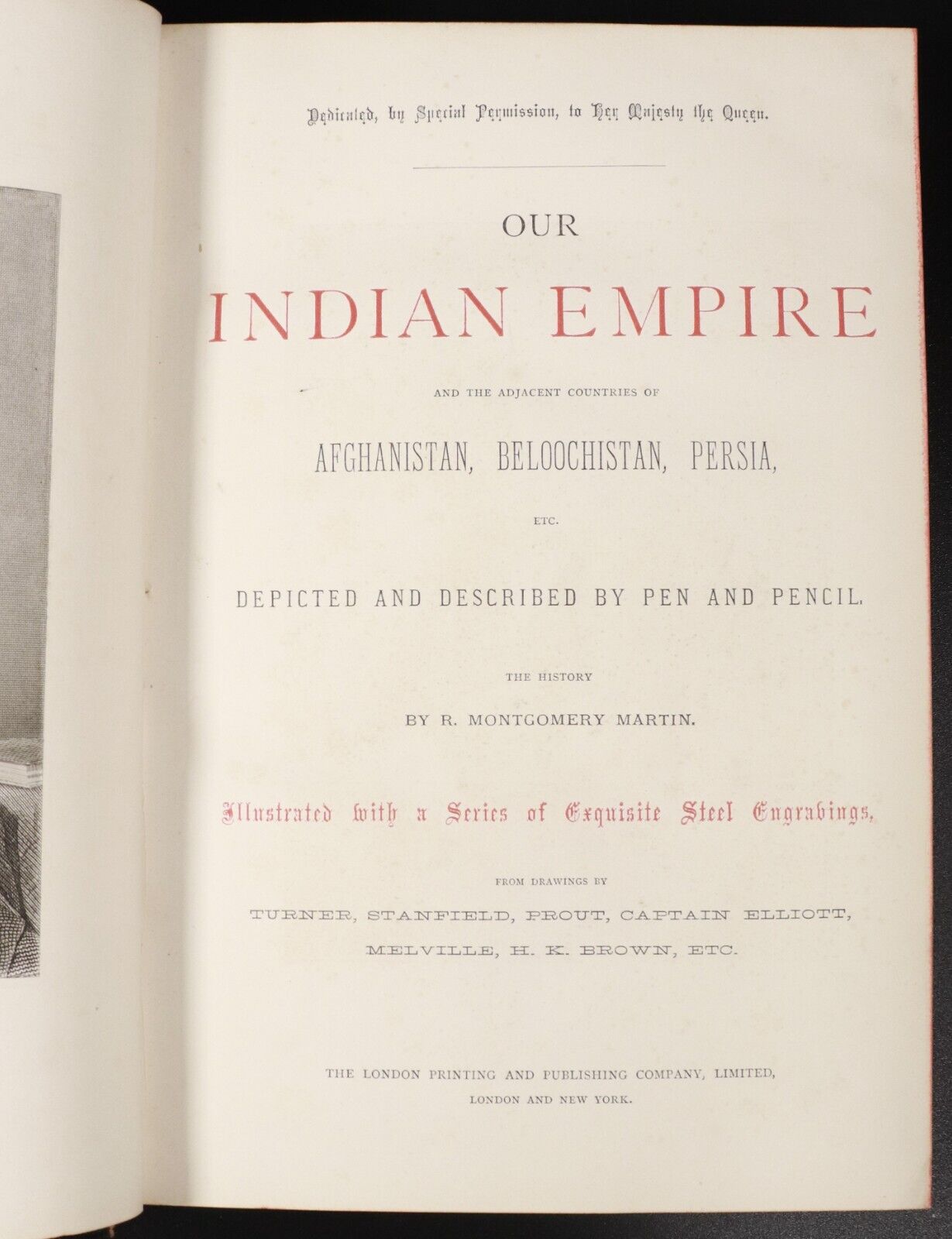 c1880 3vol Our Indian Empire by R Montgomery Martin Antiquarian History Book Set