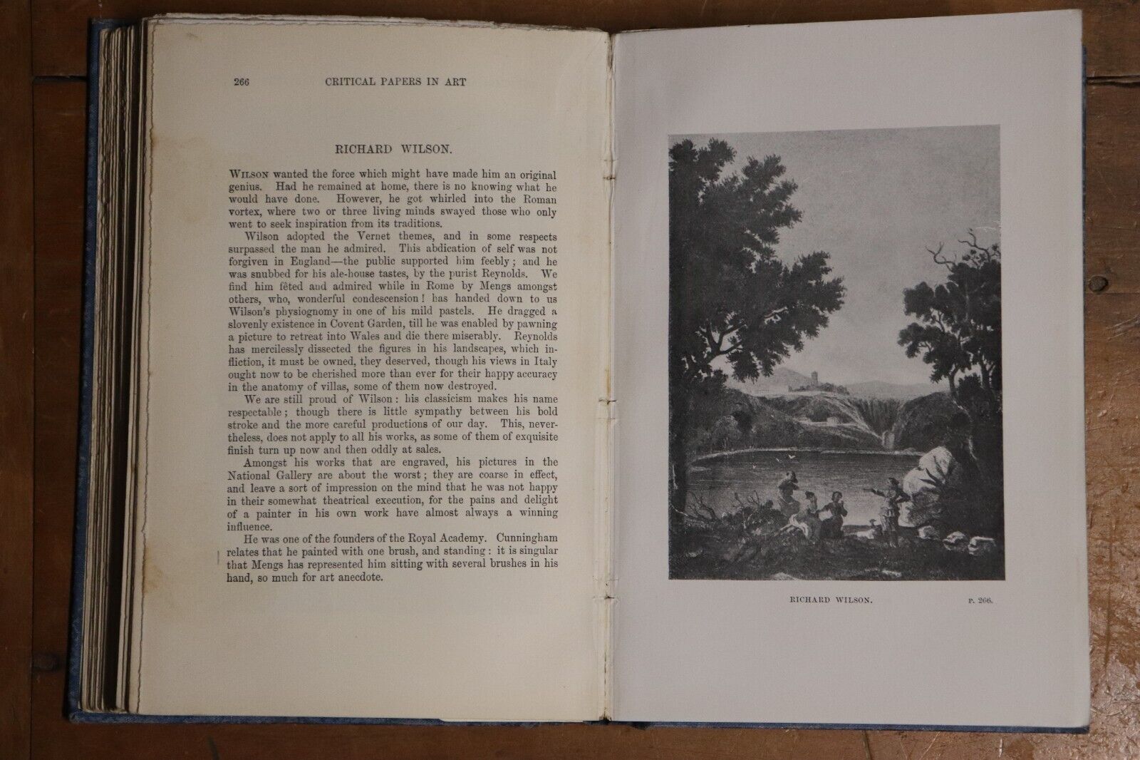 1904 Critical Papers In Art by WM Thackeray Antique Art History Book