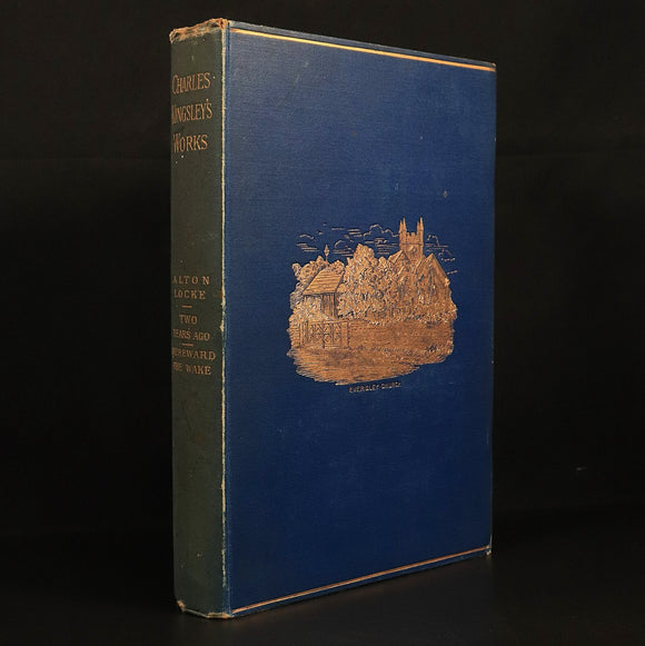 1890 Charles Kingsley Alton Locke Hereward The Wake etc Antique Fiction Books