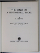 1967 Songs Of A Sentimental Bloke by CJ Dennis Australian Literature Book-2