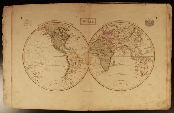 1828 Ewing's New General Atlas Antique Book 27 Maps Oliver & Boyd Edinburgh