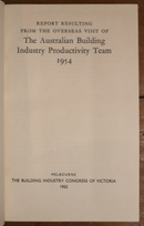 1955 The Australian Building Industry Productivity Report Architectural Book-2