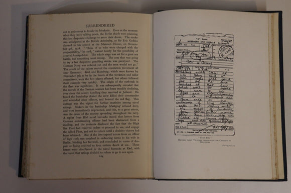 c1920 Surrendered: Some Naval War Secrets WW1 British Military History Book