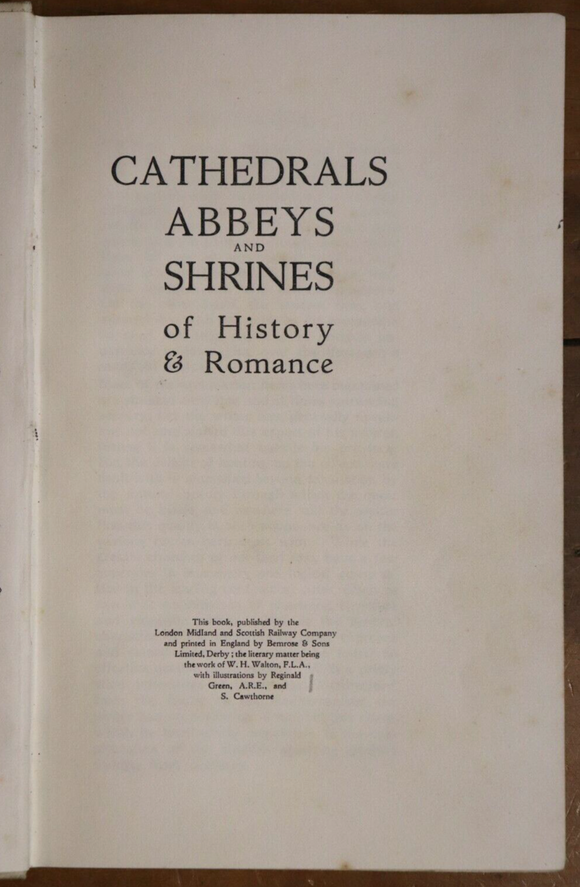 c1928 Cathedrals Abbeys & Shrines Of The British Isles Antique History Book