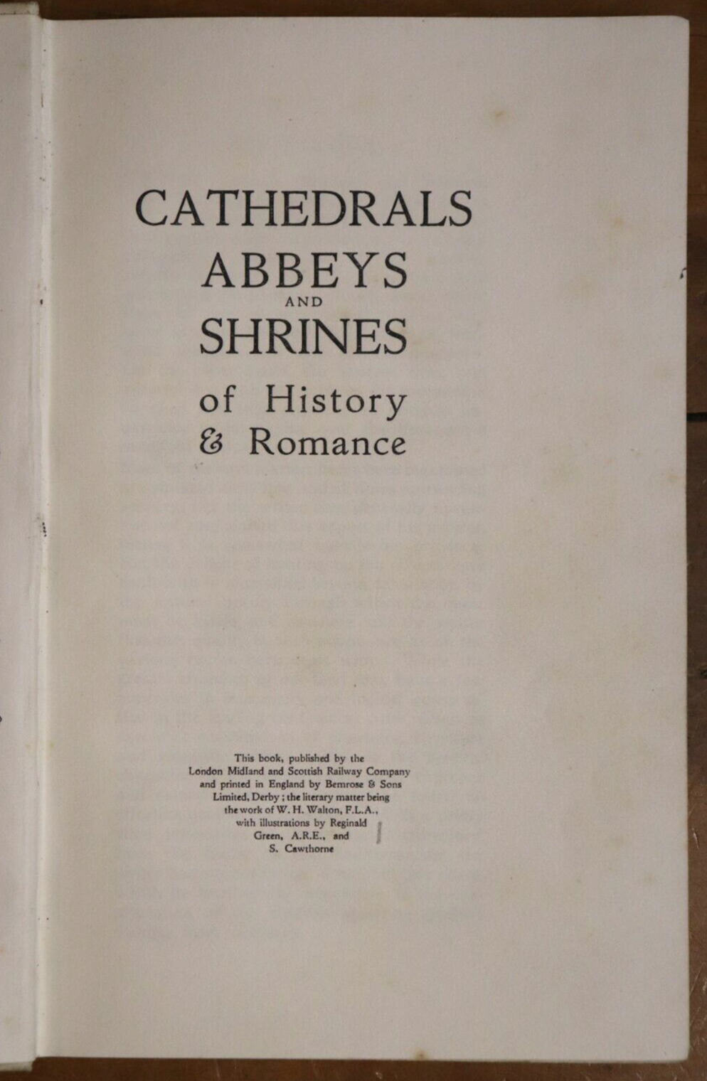 c1928 Cathedrals Abbeys & Shrines Of The British Isles Antique History Book - 0