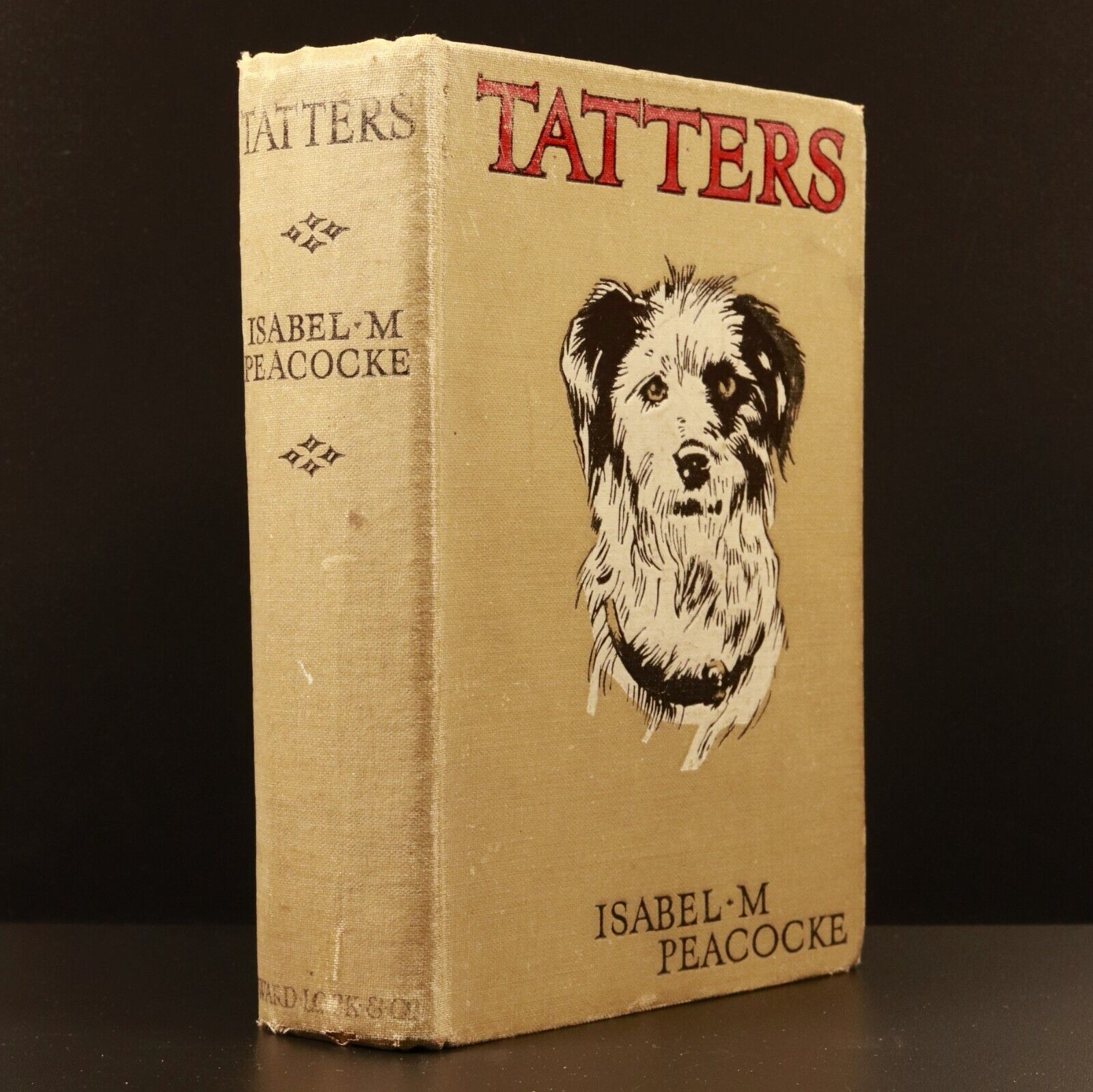 1928 Tatters by Isabel Maude Peacocke Antique Children's Book Dog Stories