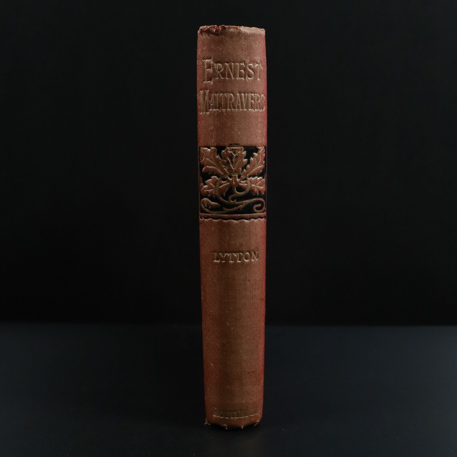 c1895 Ernest Maltravers by Lord Lytton Antiquarian British Fiction Book