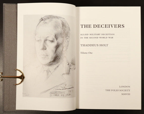 2008 2vol The Deceivers by Thaddeus Holt Folio Society WW2 Military History Book