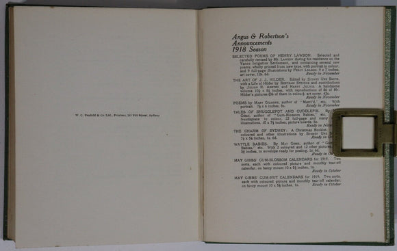 1918 Digger Smith by CJ Dennis 1st Edition Australian WW1 Anzac Fiction Book