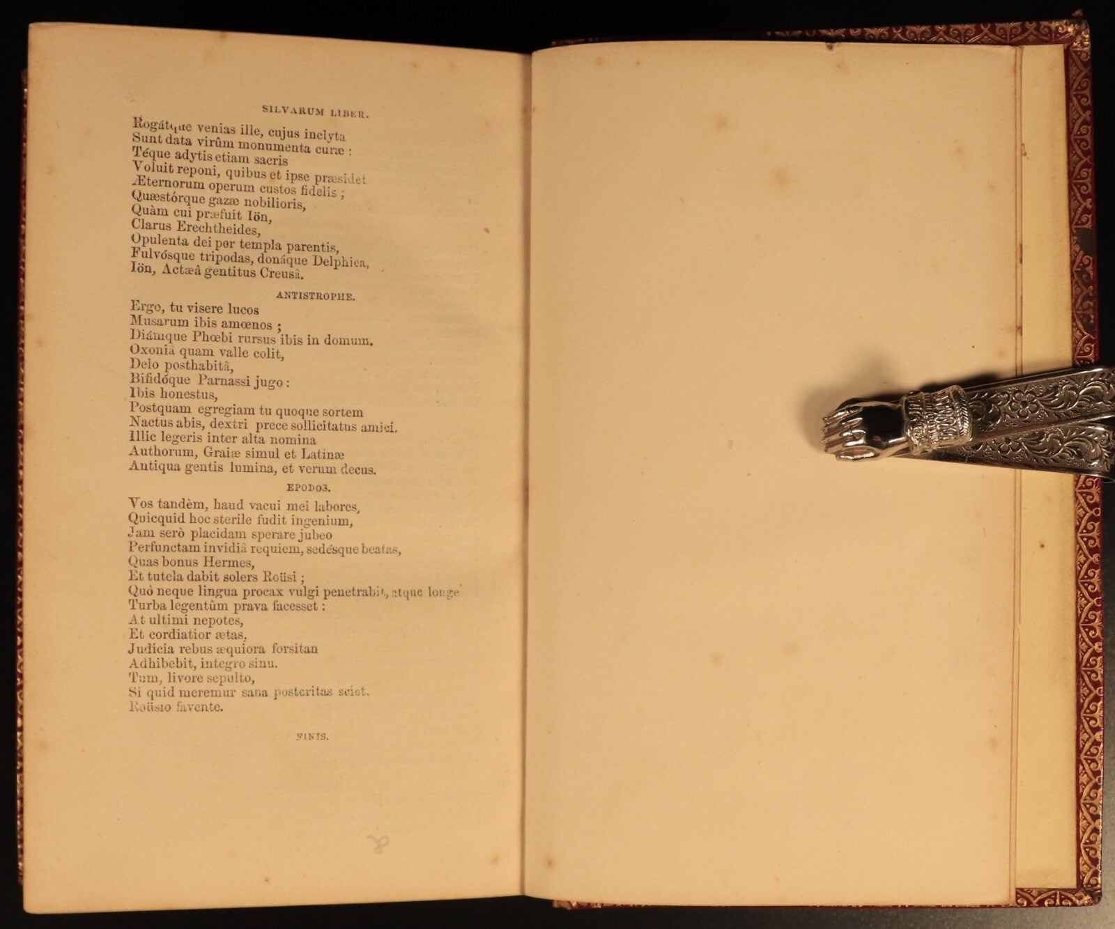 c1850 Poetical Works Of John Milton Paradise Lost Antique Poetry Book Leather