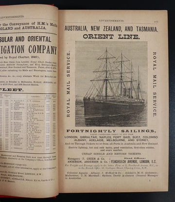 1894 Australian Handbook Directory Business Guide Antiquarian Reference Book - 0