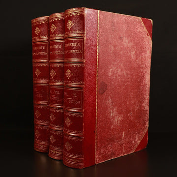 c1868 3vol Chambers's Encyclopaedia Antiquarian Reference Books Maps Australia - 0