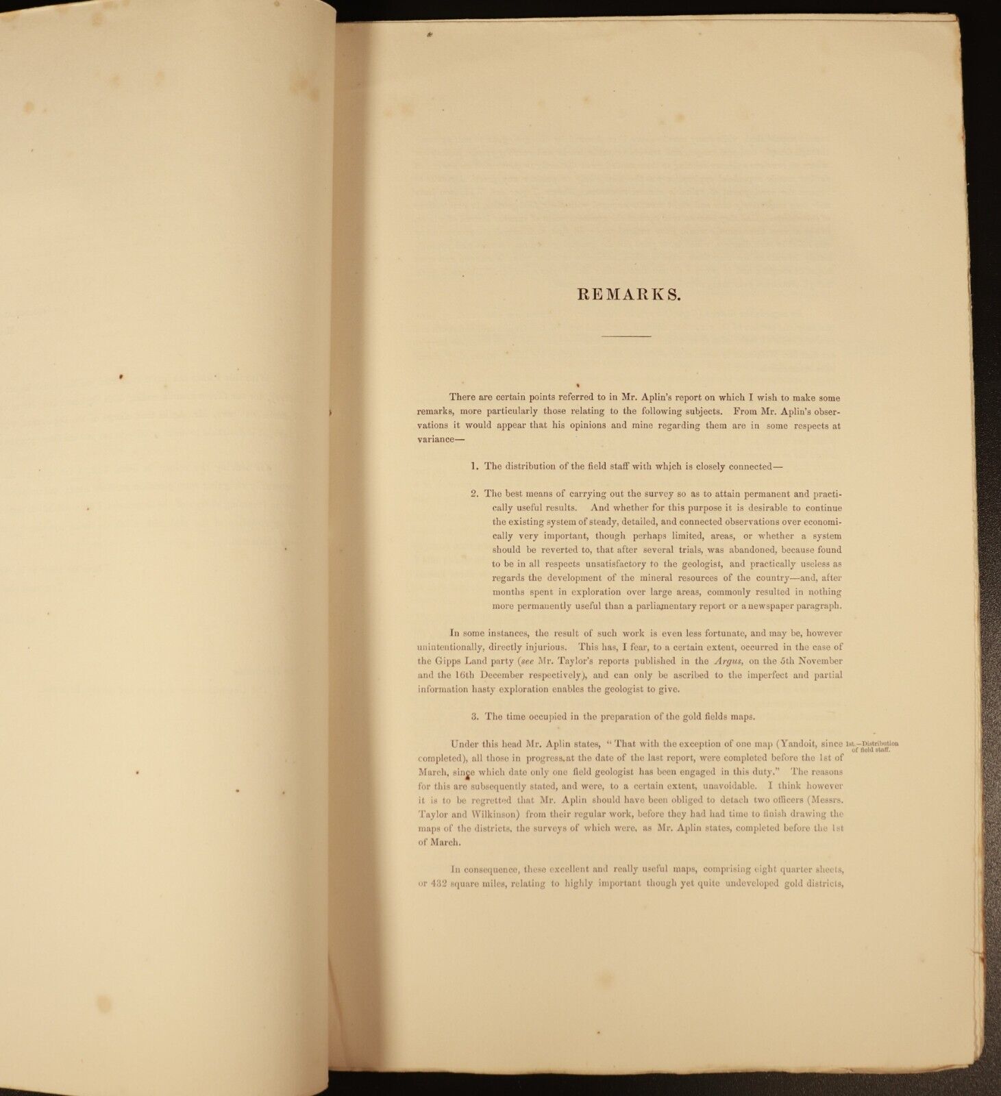 1865 Geological Survey Of Victoria Colonial Government Report History Book 1864