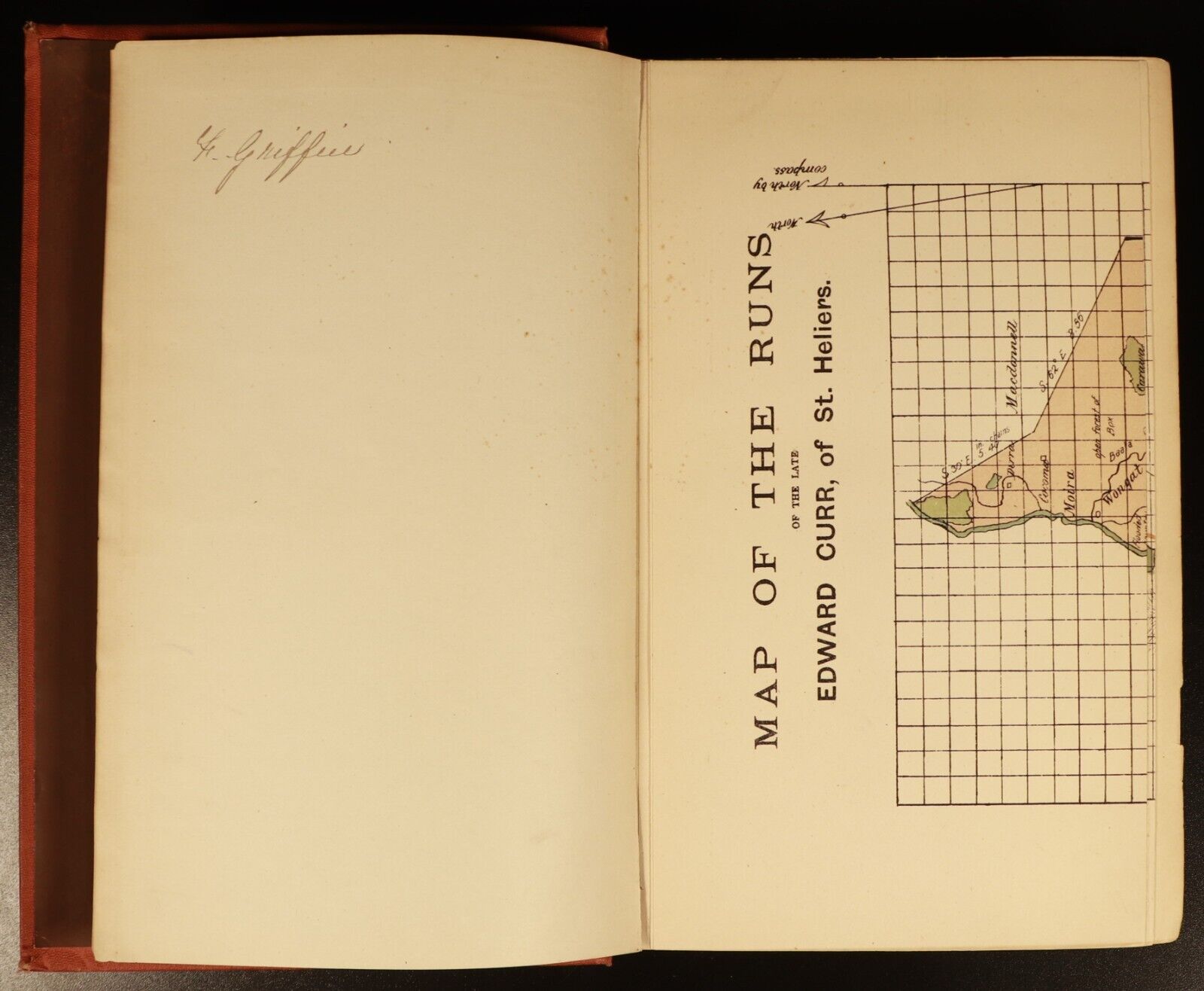 1883 Squatting In Victoria E.M. Curr Antiquarian Australian History Book VGC