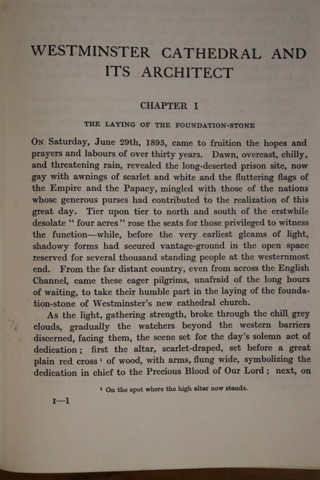 1919 Westminster Cathedral & Its Architect Antique Architecture History Book