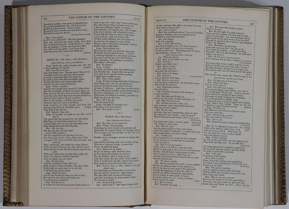 1856 The Works Of Beaumont & Fletcher by G. Darley Antique Literature Book